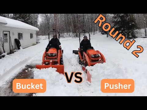 Видео: BX 2380 Уборка снега ковшом и снегоочистителем. Раунд 2! Что лучше?