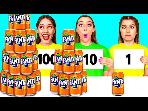 Видео: 100 Слоев Еды Челлендж | Удивительные Кулинарные Лайфхаки от TeenChallenge