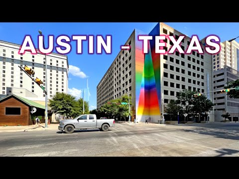 Видео: ОСТИН, ТЕКСАС, США - Обзорная экскурсия на автомобиле по центру Остина
