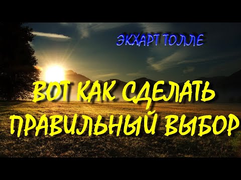 Видео: НА ЧТО ОПИРАТЬСЯ ЧТОБЫ СДЕЛАТЬ ВЫБОР [Э.ТОЛЛЕ]