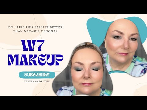 Видео: Эта палетка W7 лучше, чем Natasha Denona?! 🤯 Целая палитра бюджетной косметики для зрелой кожи