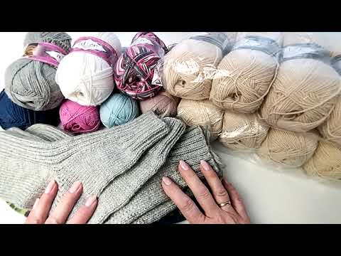 Видео: Нужен совет. Первая посылочка с пряжей. Первые изделия в этом году и процессы.