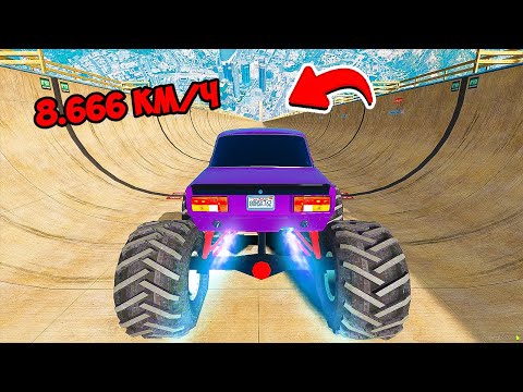 Видео: СПУСК БЕЗ ТОРМОЗОВ НА ВАЗ 2105 МОНСТР ПО ТРАМПЛИНУ В ГТА 5 МОДЫ! ЭКСПЕРИМЕНТЫ В GTA 5 ВИДЕО MODS