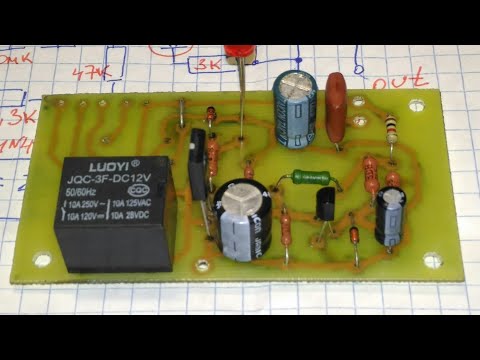 Видео: Устройство защиты акустики от постоянного напряжения , чувствительность  0,8 вольта.