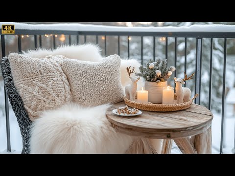 Видео: Теплые и уютные идеи декора в скандинавском стиле для маленького зимнего балкона, которые вам понрав