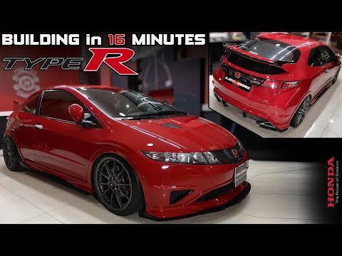 Видео: Honda Civic FN2 TypeR // Строится за 16 минут!