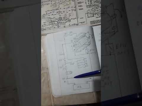 Видео: Схема зарядки батарей, возбуждение вспомогательного генератора ВГТ 275/150 тепловоза ТЭ10МК.