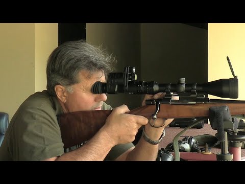 Видео: Тестирование насадки на оптический прицел Commander NV100