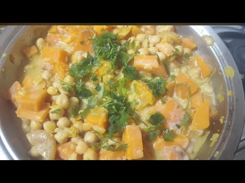 Видео: Северо африканское блюдо с бататом# осень🍁🙂/plato nort africano# con boniato deliocioso