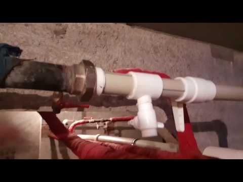 Видео: Замена розлива ХВС-1. Территория ЖКХ.