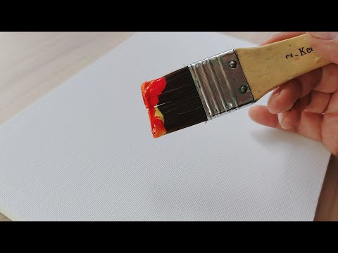 Видео: Нарисуйте самый простой закат пятью цветами / Акриловая живопись для начинающих