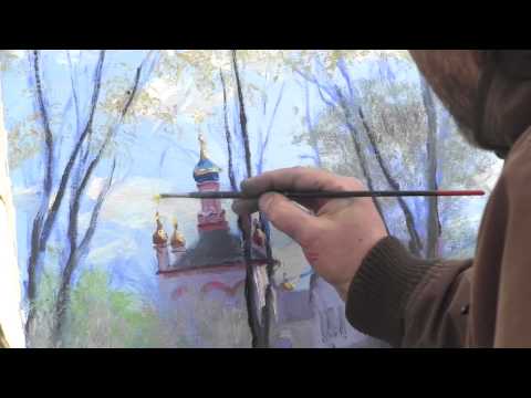 Видео: Пленэр в Переславле-Залесском. Художник Игорь  Сахаров