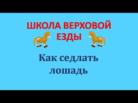 Видео: Как седлать лошадь