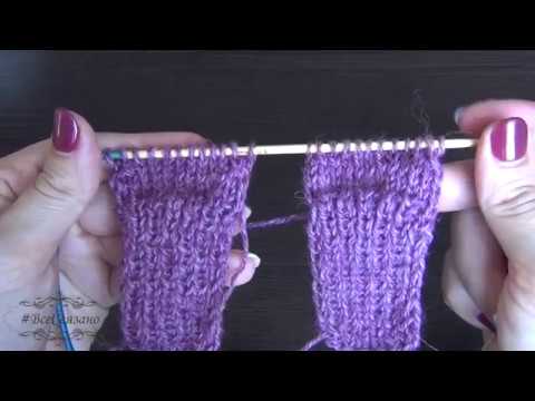 Видео: 2 носка одновременно. "Хитрые Носки" на 2 спицах. БЕЗ ШВОВ.