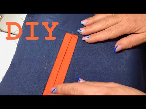 Видео: Карман в рамку. Очень простой способ обработки. DIY Easy Pocket