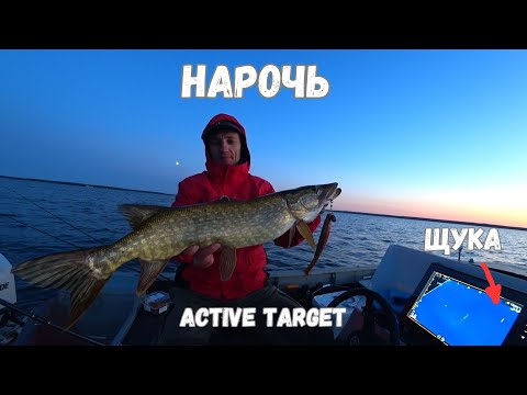 Видео: С Active Target на оз. Нарочь. В поисках крупной щуки.