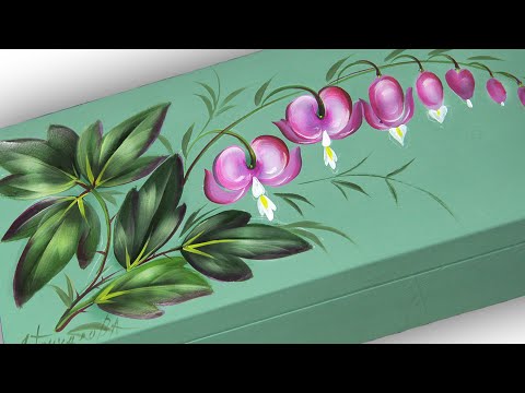 Видео: Разбитое сердце Дицентра. Необычный, красивый цветок  Мастер-класс от Художника Ларисы Гончаровой