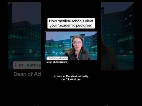 Видео: Знаете ли вы это о поступлении в #медицинскиешколы?