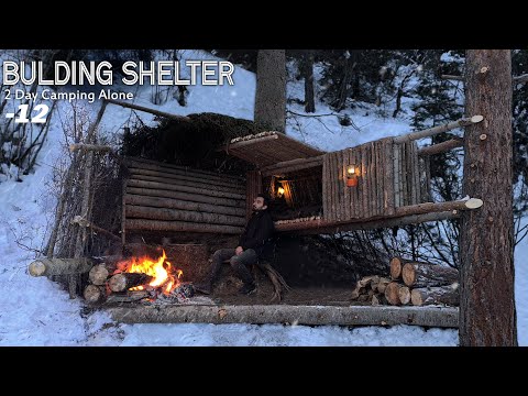 Видео: СТРОИТЕЛЬСТВО УКРЫТИЯ И БЕЗПАТЕНТОВЫЙ БАСТЕРСКИЙ ЛАГЕРЬ - ВЫЖИВАНИЕ В ОЧЕНЬ ХОЛОДНУЮ СИТУАЦИЮ