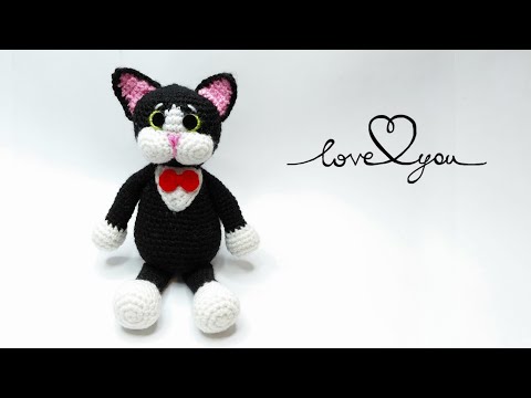Видео: ❤️Как связать милого кота крючком! Часть 1❤️ #crochet #amigurumi