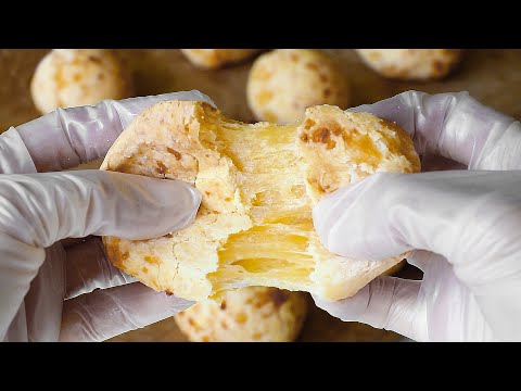 Видео: Бразильский сырный хлеб (Pão De Queijo) Очень простой и вкусный