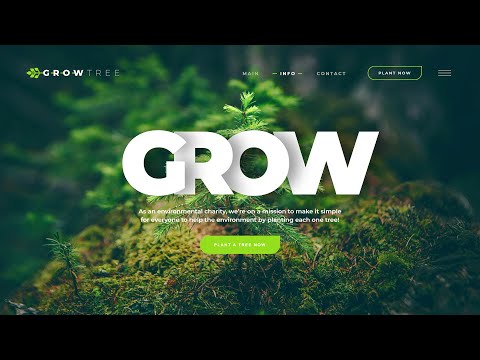 Видео: Создание красивого сайта с Parallax эффектом и анимацией заголовка (HTML+CSS)