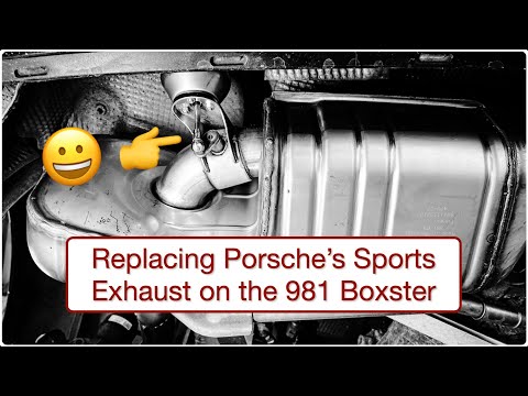 Видео: Замена спортивной выхлопной системы Porsche (PSE) на 981 Boxster