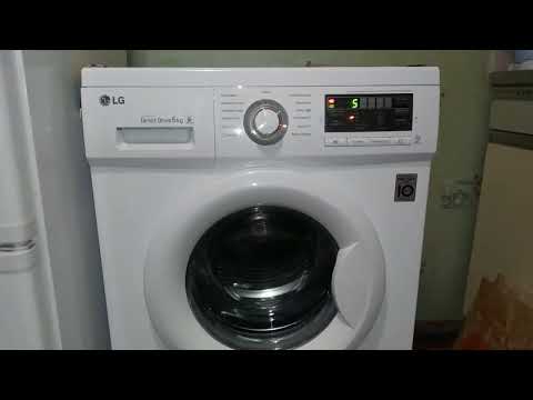 Видео: Стиральная машинка LG F80B8LD6. Driect Drive. 5 KG. Отжим на программе Быстро 30. 600 об/мин