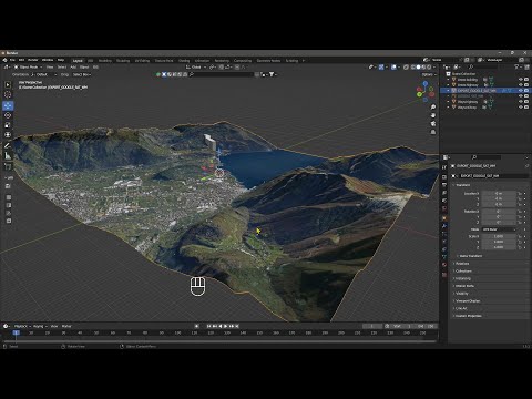 Видео: Видеогид — импорт рельефа, BlenderGIS, Google Maps, ландшафта, зданий, географической информации