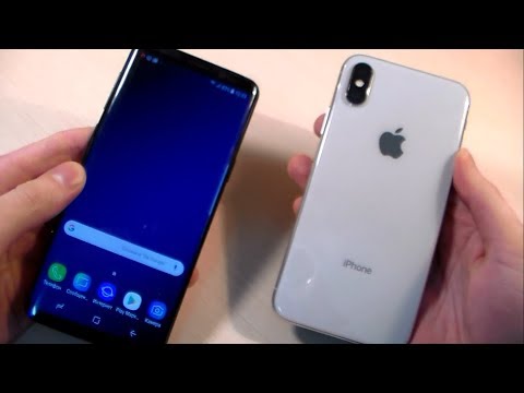 Видео: Samsung Galaxy S9 против iPhone X (HD)