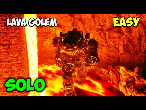 Видео: RAGNAROK Lava Golem EASY и SOLO сражаются в ARK Survival Ascended