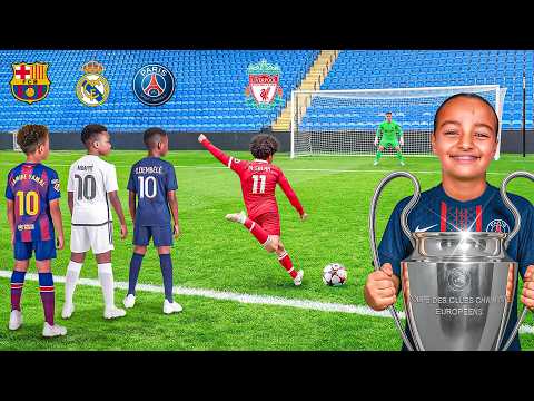 Видео: 10 детей соревнуются за Лигу чемпионов