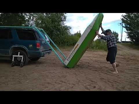 Видео: Погрузка Романтики на крышу авто в одиночку.mp4