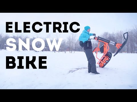 Видео: Электрический снегоход SNIEJIK. Best electric snowbike from sniejik.com
