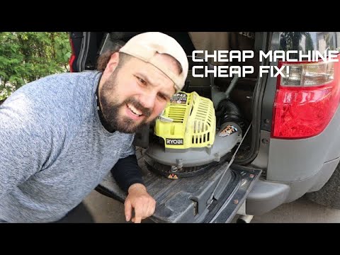 Видео: Ранцевый воздуходув Ryobi BP42 не заводится. Ручной стартер не схватывает. КАК ИСПРАВИТЬ?