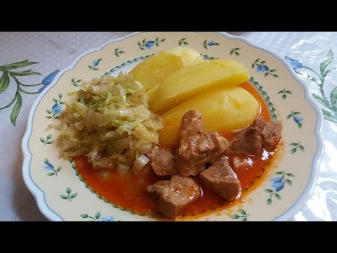 Видео: Быстрый обед  картошка с жареной капустой