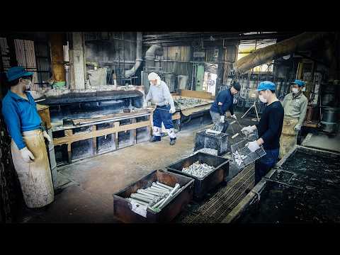 Видео: Цинковая фабрика Токио｜Японский завод покрывает 100 тонн металла в день