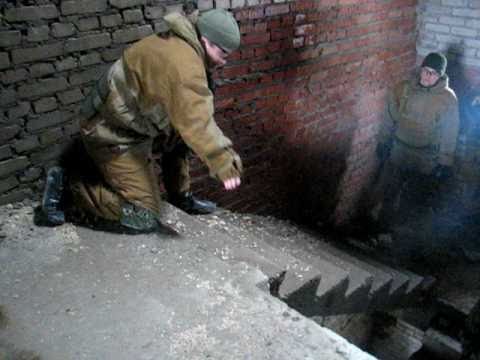 Видео: Работа на лестничных пролетах (часть 2)