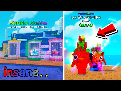Видео: Я объединил БЕЗУМНЫХ Мозгоротов для НОВЫХ мутаций в Roblox Plants VS Brainrots!