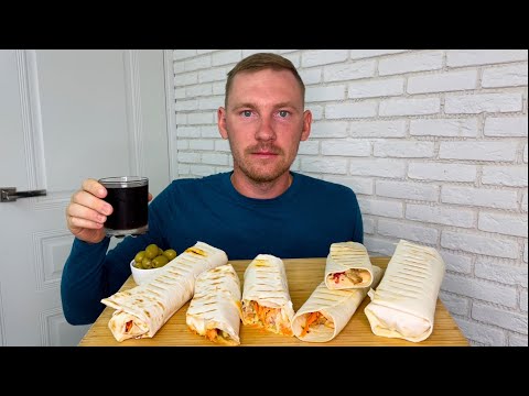 Видео: МУКБАНГ ШАУРМА ДОМАШНЯЯ РЕКЛАМА И ЗАРАБОТОК НА ЮТУБЕ оливки MUKBANG HOMEMADE SHAWARMA olives