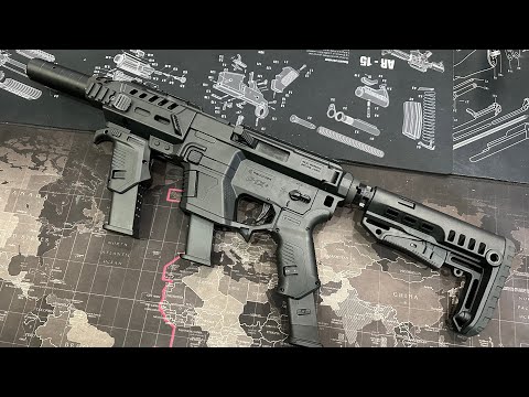 Видео: Тюнінг пістолета Glock. Встановлення Recover Tactical P-IX+ Modular AR Platform.