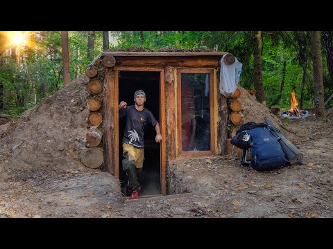 Видео: Ушёл Жить в Землянку. Испытание печки. Жизнь и Быт в Лесу!