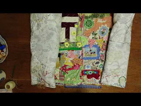 Видео: Сшивание последних панелей моего домашнего одеяла, выполненных методом медленного стегания, — это...