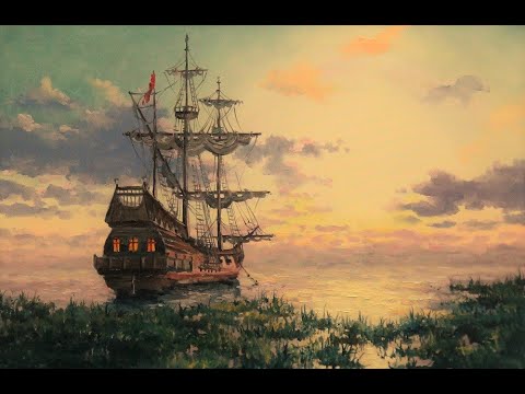 Видео: 🔝 ХуДоЖнИкИ | Парусник на рейде | Картина маслом | Александр Григорьев