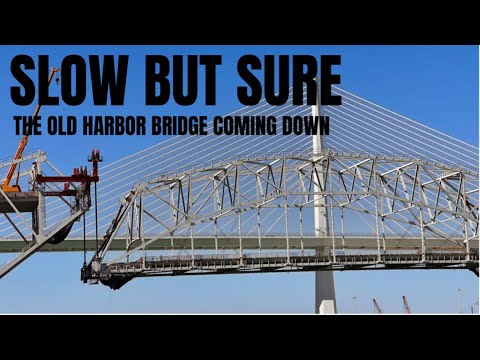 Видео: Медленно, но верно: старый мост Харбор-Бридж рушится.