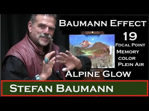 Видео: Эффект Баумана 19: Как рисовать, альпийское сияние, фокусная точка, память, цвет, пленэр, палитра...