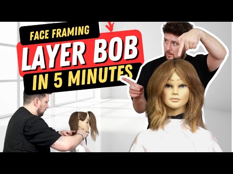 Видео: Тренд стрижки боб с многослойным обрамлением лица 2023 года