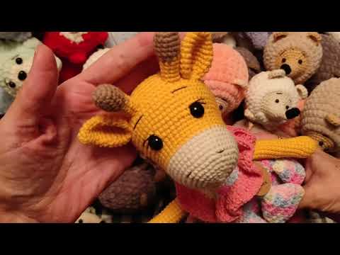 Видео: Мой вязаный июль....Готовые работы и процессы....#101амигуруми_2