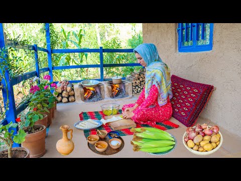 Видео: Приготовление в глиняной печи: деревенский рецепт картофеля и свежей кукурузы