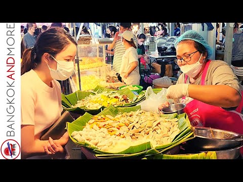 Видео: Тайская уличная еда в Бангкоке-это все, что вам нужно с...